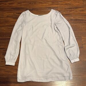 Lulus Gray Mid Thigh Long Sleeve Dress, size XS